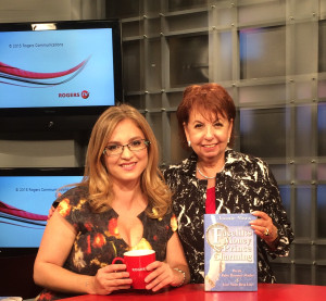 Barbara Balfour and Joanie Marx on set of Ottawa Experts Premier Season Episode entitled , Making Friends After the Age of 30 - 9-15